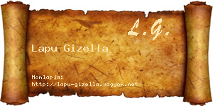Lapu Gizella névjegykártya